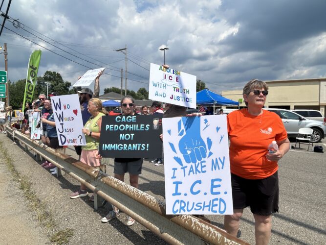 Protest Against ICE Happens In Marshall County